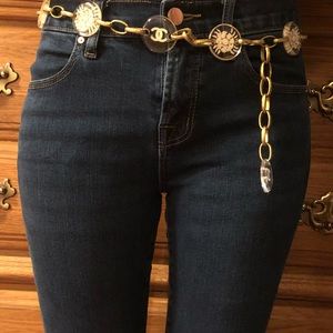 CHANEL Chain Link Medallion Belt